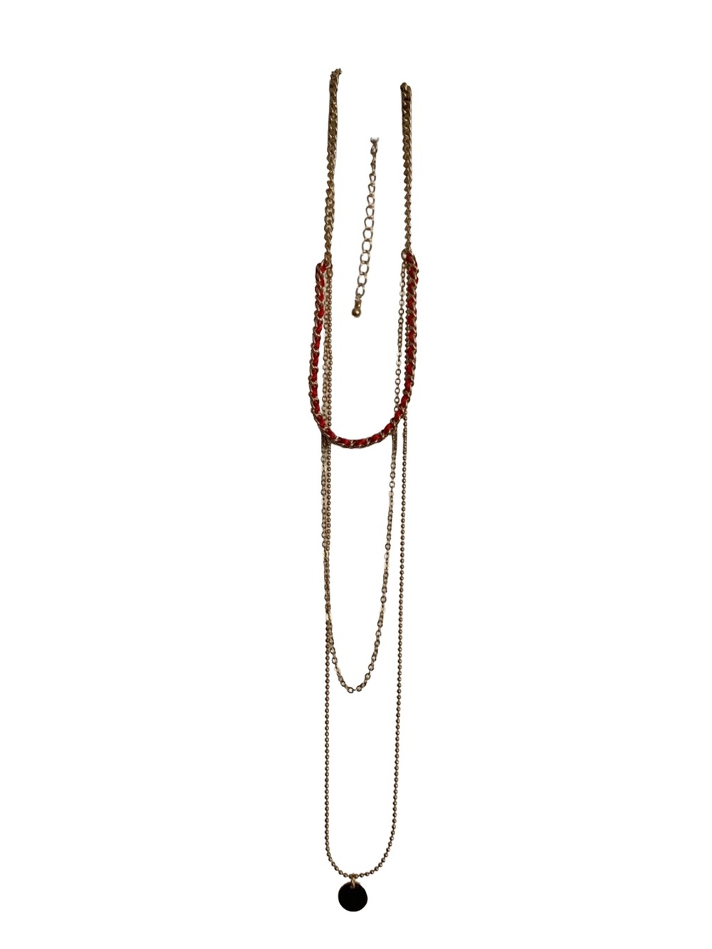CHARISMA Women’s Set of (3) Gold Red Crystal Necklaces
